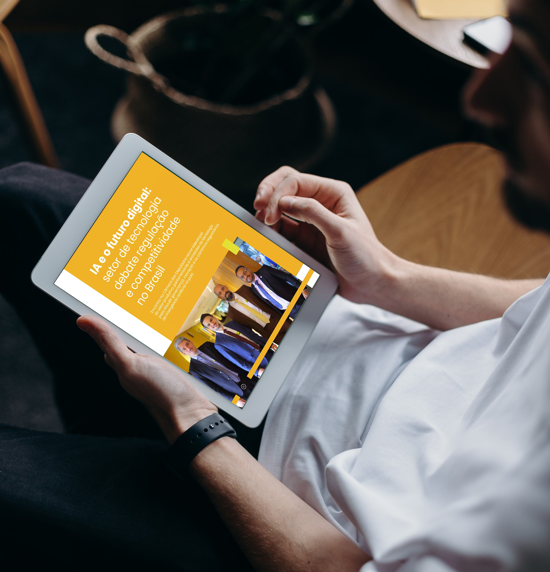 Revista RNTI em tablet